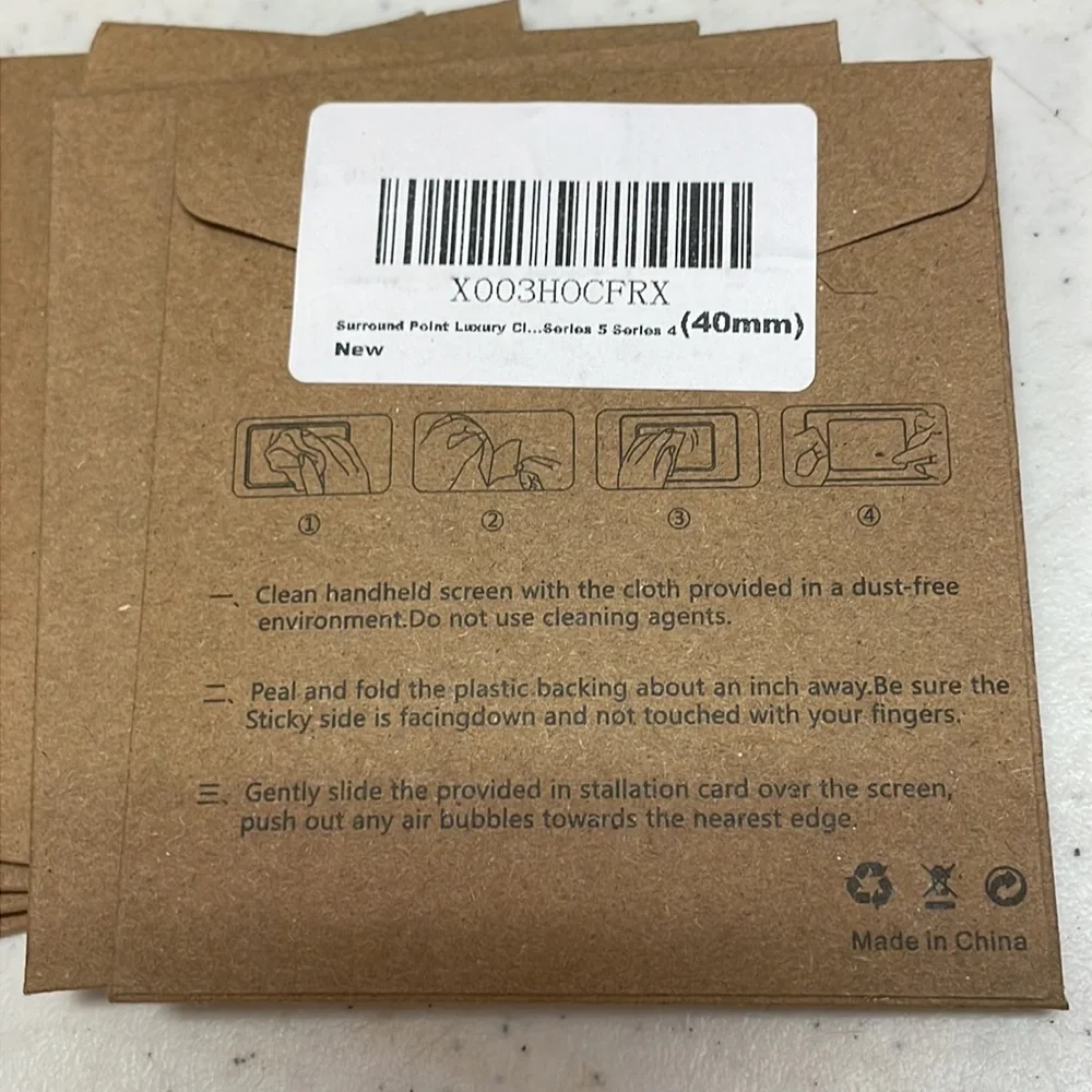 NIB Surround Point Apple Watch 40mm Series 4 & 5 Screen Protectors Set of 6
